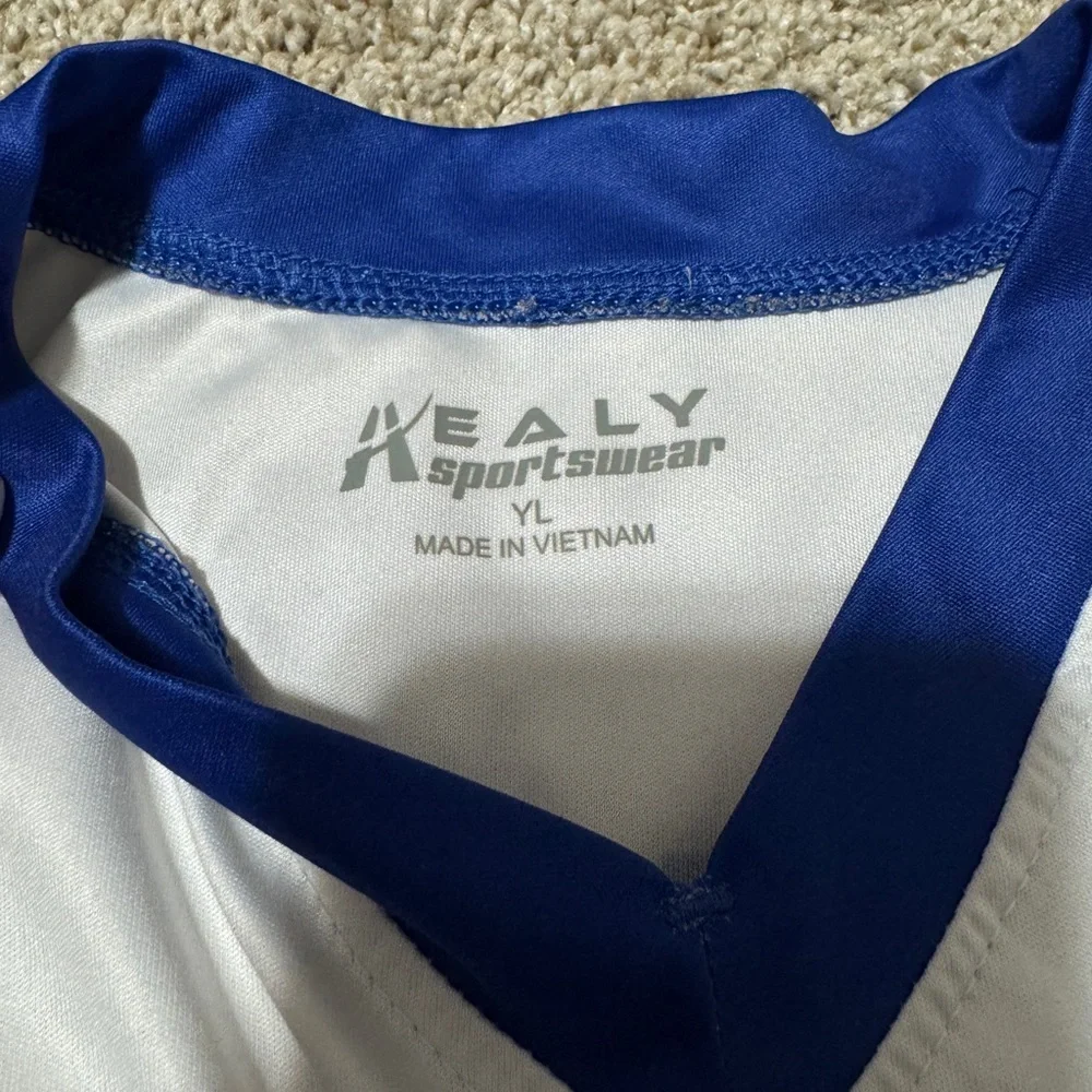 Boy’s 10/12 Dreamers #12 Sports Jersey Sets Blue and White Bundle Lot. - Picture 4 of 6